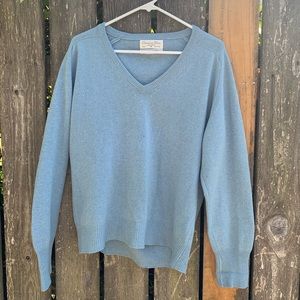Vintage Christian Dior Cashmere V-Neck SweaterKnit